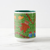 GINGERBREAD KAT Tall Hunter Groene Two-Tone Mok (Center)