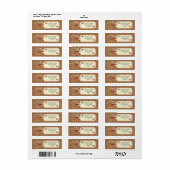 Gingerbread Kerst Adresetiketten Etiket (Full Sheet)