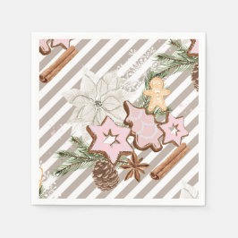 Gingerbread | Kerst baby shower Servet