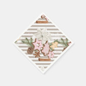 Gingerbread | Kerst baby shower Servet (Hoek)
