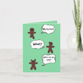 Gingerbread kerst kaart (Voorkant)