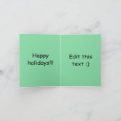 Gingerbread kerst kaart (Binnen)