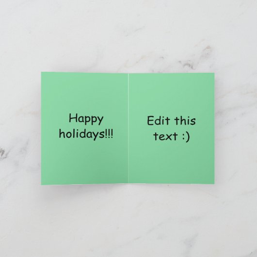 Gingerbread kerst kaart (Binnen)