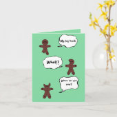 Gingerbread kerst kaart (Gele Bloem)