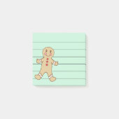 Gingerbread Kerst Koekje Notitieblok Post It Post-it® Notes (Voorkant)
