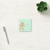 Gingerbread Kerst Koekje Notitieblok Post It Post-it® Notes (Kantoor)