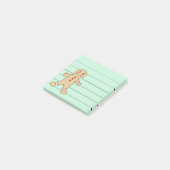Gingerbread Kerst Koekje Notitieblok Post It Post-it® Notes (Schuin)