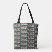 Gingerbread Kerst Koffie Liefhebber Latte Drank Tote Bag (Achterkant)