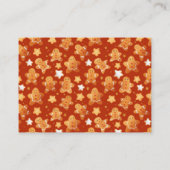 Gingerbread Kerst Rood en Wit Informatiekaartje (Achterkant)