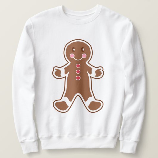 Gingerbread Kerst Sweatshirt (Design voorkant)