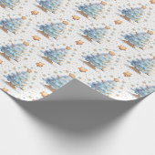 Gingerbread Kerstboom Cookies Sterren Cadeaupapier (Hoek)