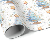 Gingerbread Kerstboom Cookies Sterren Cadeaupapier (Rol Hoek)