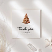Gingerbread Kerstboom Dank u Feestdagenkaart