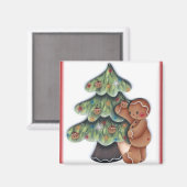 Gingerbread Kerstboom Magneet (Voorkant / Achterkant)