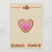 Gingerbread kerstfeest kaart (Achterkant)