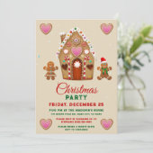 Gingerbread kerstfeest kaart (Staand voorkant)