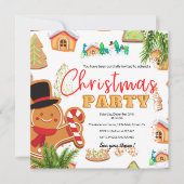 Gingerbread Kerstfeest Kaart (Voorkant)