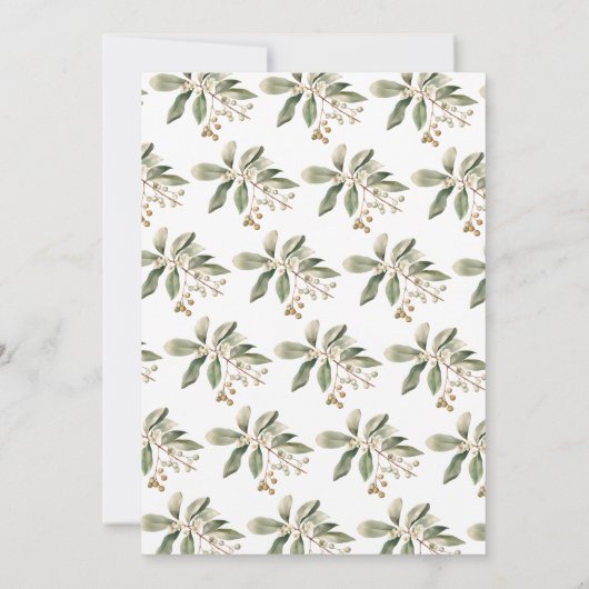 Gingerbread Kerstfeest Kaart (Achterkant)