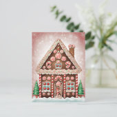 Gingerbread Kersthuis, Postkruising Briefkaart (Staand voorkant)