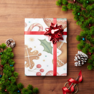 Gingerbread kerstinpakpapier cadeaupapier