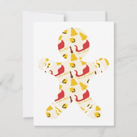 Gingerbread kerstkaart (Voorkant)