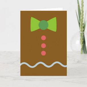 Gingerbread kerstkaart feestdagen kaart