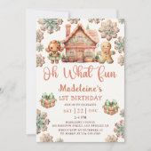 Gingerbread Kerstkoekje Verjaardag Oh Wat leuk Kaart (Voorkant)