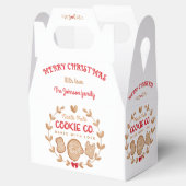 Gingerbread Kerstkoekjes Exchange Rode naam Bedankdoosjes (Geopend)