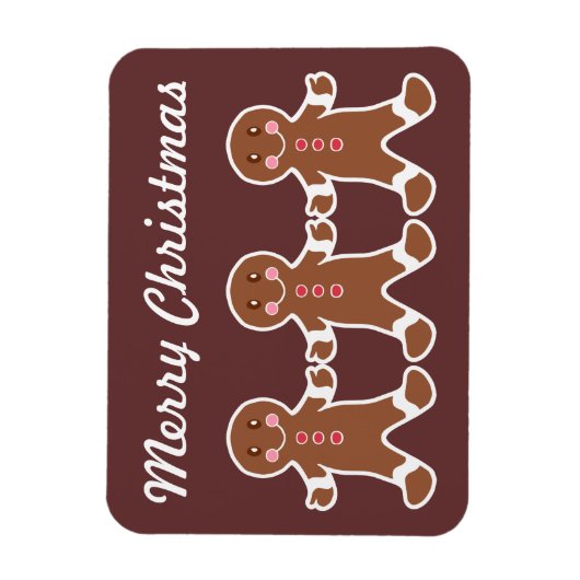 Gingerbread Kerstmagneet Magneet (Verticaal)