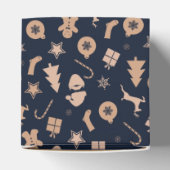 Gingerbread, kerstman en kerstboompatroon bedankdoosjes (Bovenkant)