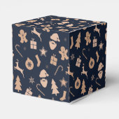 Gingerbread, kerstman en kerstboompatroon bedankdoosjes (Achterkant)