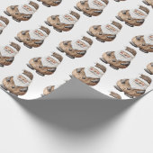 Gingerbread Kerstman Kerstmis Cadeaupapier (Hoek)