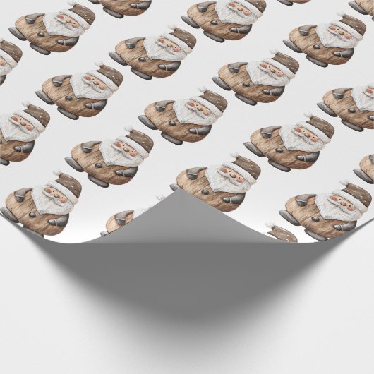 Gingerbread Kerstman Kerstmis Cadeaupapier (Hoek)