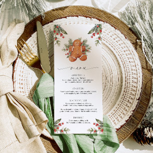 Gingerbread Kerstmenu Menu