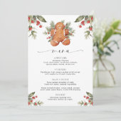 Gingerbread Kerstmenu & Quiz Menu (Staand voorkant)