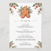 Gingerbread Kerstmenu & Quiz Menu (Voorkant)