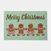 Gingerbread Kerstmis Deurmat Gift (Voorkant)