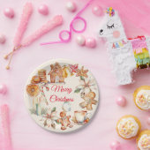 Gingerbread Kerstmis Diner Party Papieren Bordje (Feest)