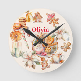 Gingerbread Kerstmis Diner Party Ronde Klok