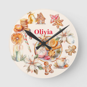 Gingerbread Kerstmis Diner Party Ronde Klok