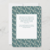 Gingerbread Kerstmis Fotokaart voor familie Feestdagenkaart (Achterkant)