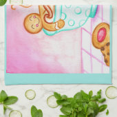 Gingerbread Kerstmis Koffie Keuken Handdoek (Gevouwen)