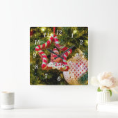 Gingerbread Kerstmis Ornament Wandklok (Huis)