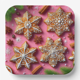 Gingerbread Kerstpapier borden! Papieren Bordje