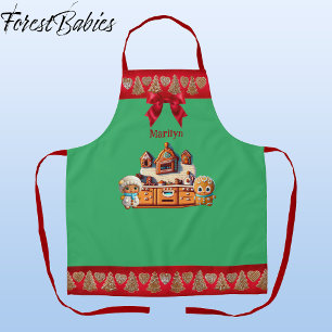 Gingerbread Keuken Jongen & Meisje Cookie Graphic Schort