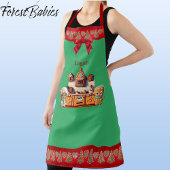 Gingerbread Keuken Jongen & Meisje Cookie Graphic Schort