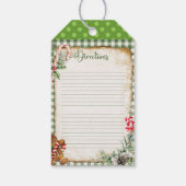 Gingerbread Keuken Recept Cadeau Labels Cadeaulabel (Achterkant)