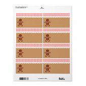 Gingerbread Keukenlabel Etiket (Full Sheet)