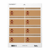 Gingerbread Keukenlabel Etiket (Full Sheet)