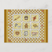 Gingerbread Keukenrecept / Briefkaart (Voorkant)
